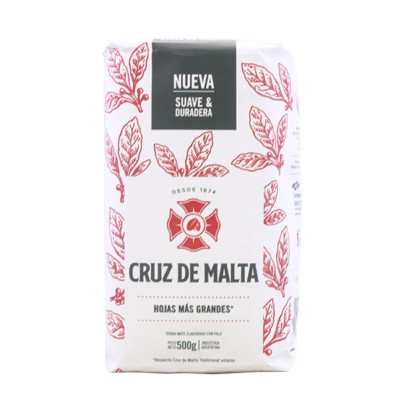 Mate Tee Cruz de Malta Elaborada Con Palo Yerba Argentinien Klassik Mild 500g