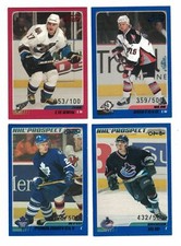 2003-04 O-Pee-Chee Hockey Blue Parallel Rookie Cards 5 /500 & Red Parallel /100