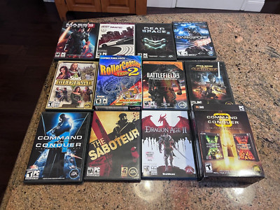 12 Software PC Games Lot Windows Computer CD DVD with KEYS