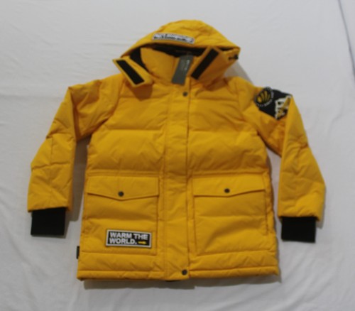 Hooded Goose Down Jacket CD4 Yellow 