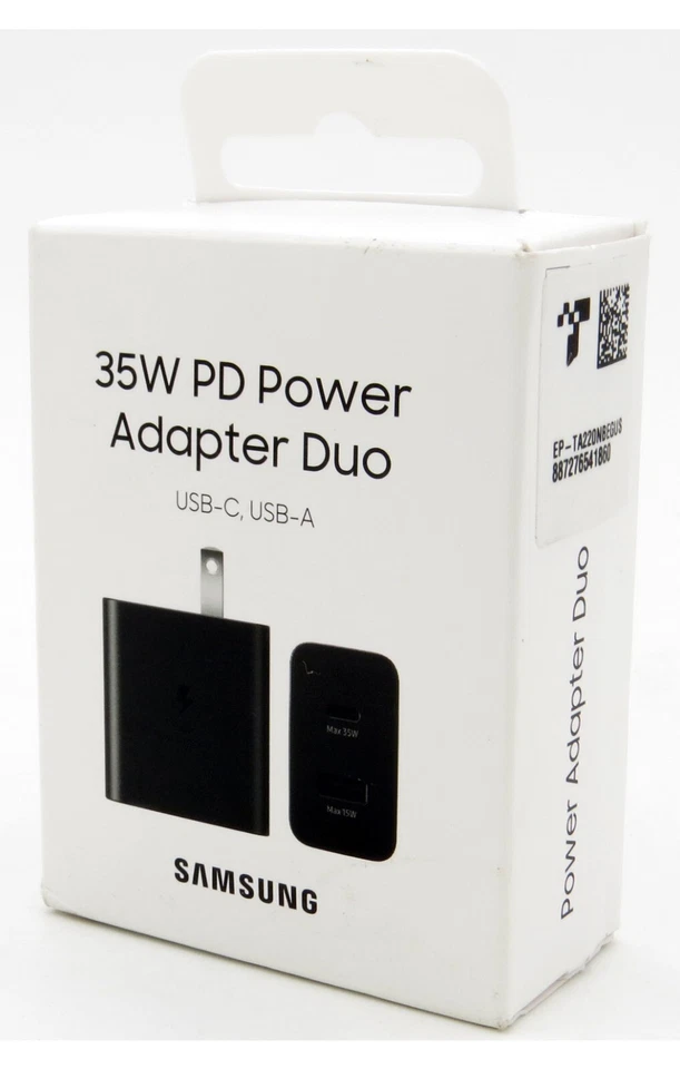 Samsung 35W PD Super Fast Duo Port Wall Charger USB-C For Galaxy S23 Ultra Plus