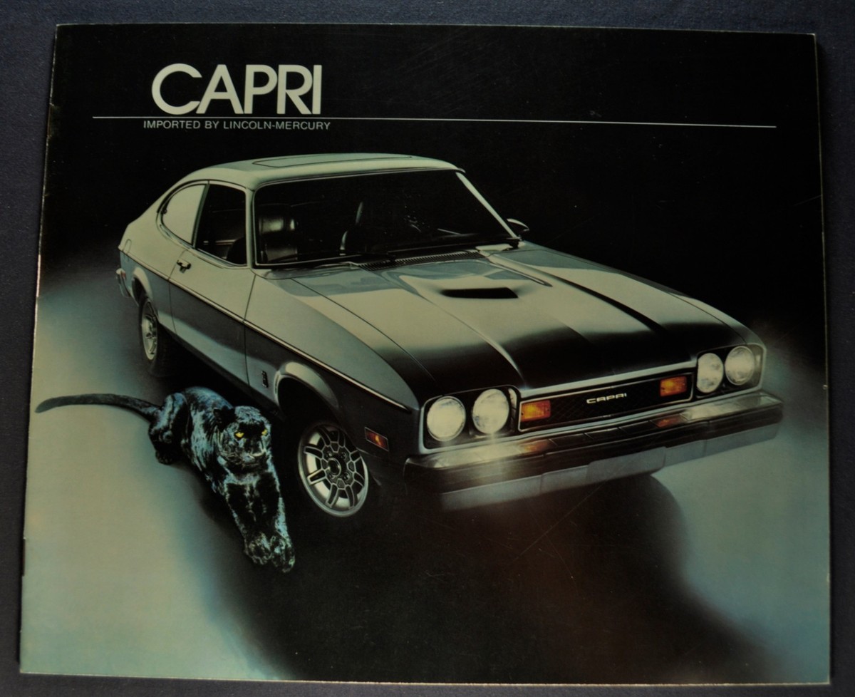1977 Mercury Capri Brochure Ghia Black Cat Rally Cat Excellent