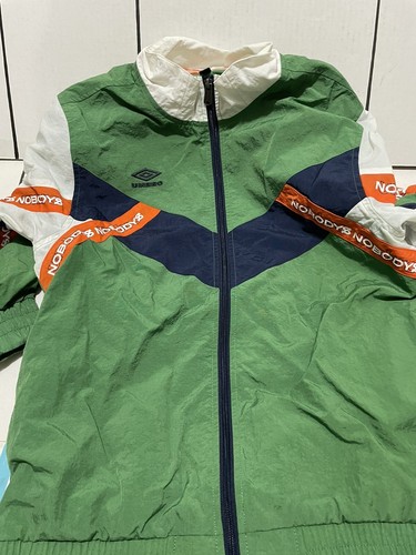 Size Small - Umbro x Famous Nobodys Green Windbreaker Jacket - $130 SizeM
