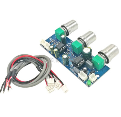 DC 12V-24V Low-pass Filter NE5532 Subwoofer 2.1CH/Pre-Amplifier Preamp Board