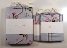 TED BAKER PEPPERMINT FLORAL BEDDING DUVET COVER PILLOWCASES SET - ALL SIZES