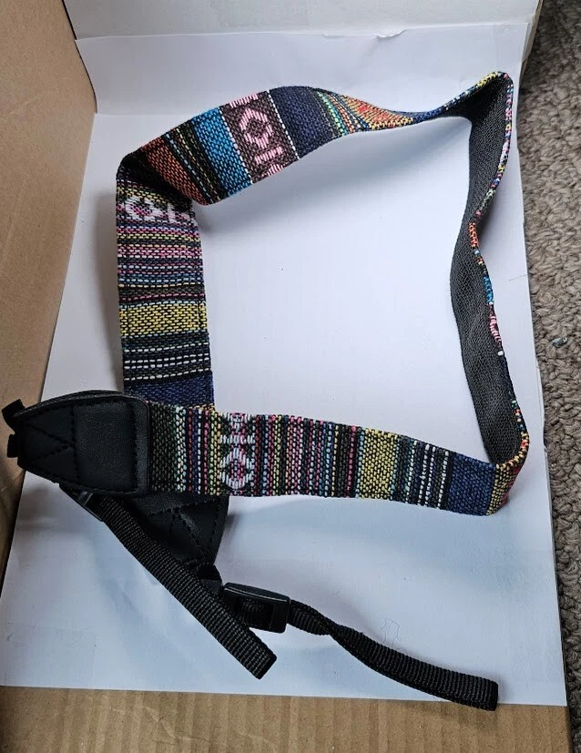 Correa de hombro para cuello de cámara de aspecto vintage tejida para Canon Nikon Sony DSLR Hippie Foto 4 de 4