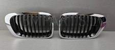 NUOVA COPPIA GRIGLIA PARAURTI ANTERIORE BMW E46 COUPE CABRIO NERA 8208683 & 8208684