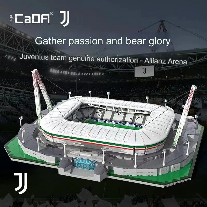 3638pcs Juventus Turin Allianz Arena Stadium building blocks sets