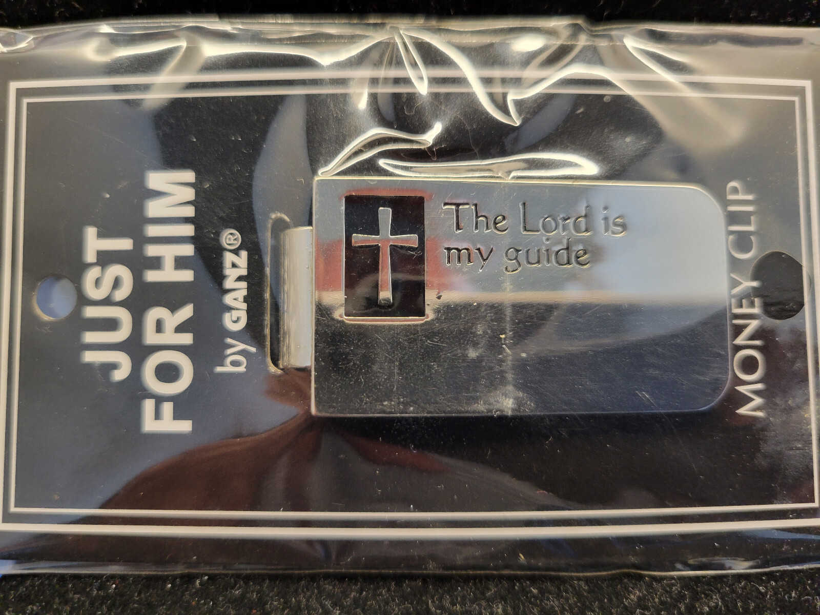 Silver Tone Lord Is My Guide Money Clip by Ganz 2 Inches 140-image