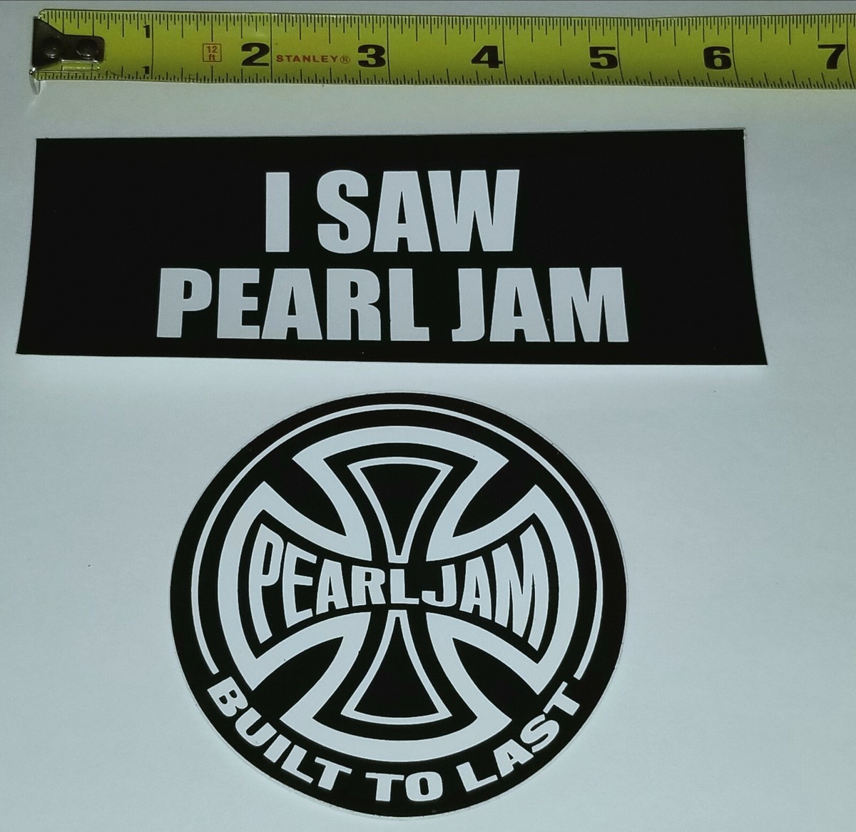 PEARL JAM 2 STICKER LOT Concert Rock Eddie Vedder indie punk