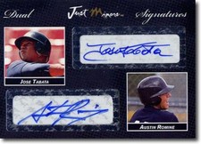 Jose Tabata * Austin Romine * Autograph Rookie BLACK Auto #/5