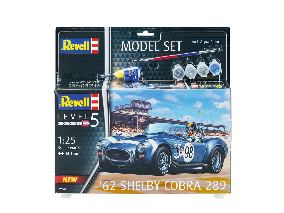 Revell 67669 Shelby Cobra 289 '62 Model Set CAR SCALE 1/24 Revell 67669 Shelby Cobra 289 '62 Model Set CAR SCALE 1/24
