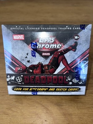 2025 Topps Chrome Deadpool Factory Sealed Hobby Box Hot 