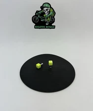 Resin Dice Brake Cable Ends Neon Yellow For BMX & Other Bikes New (C108)