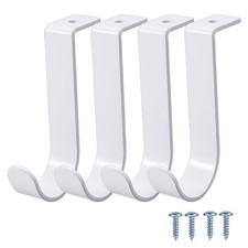 OwnMy 4PCS Closet Rod Brackets Heavy Duty 1 Inch to 1.5 Inch Round Closet Rod...