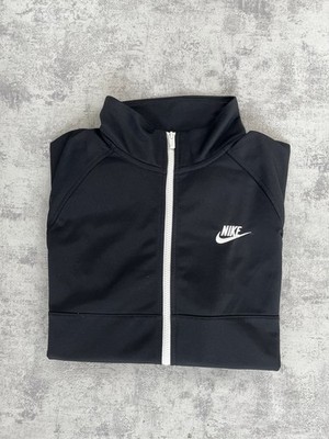 Nike Vintage Traingsanzugsjacke schwarz weiß | Herren M