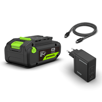 Greenworks 24V Starter Kit 4Ah Akku + 100W USB-C LadegeräT - Powerall 24V