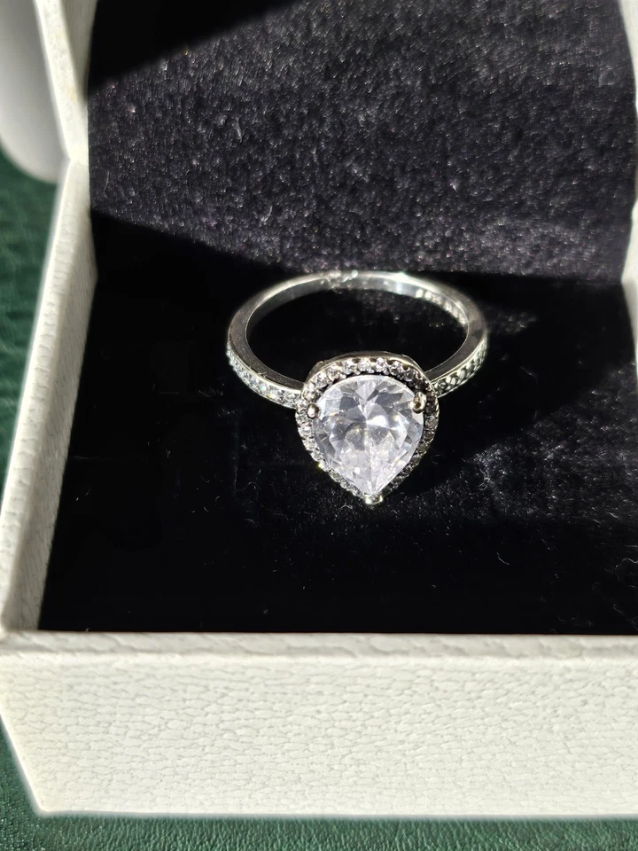 Pandora Ring Sterling Silber S925 ALE 56 Strahlender Tropfen - Bild 2 von 4