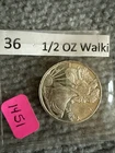 1/2 oz .999 Fine Silver Walking Liberty Round Bullion Half Troy Ounce