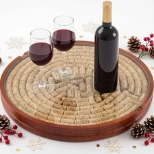 Wine Cork Holder Decorative Christmas Wine Lover Creative Gift Wooden Lazy Su...