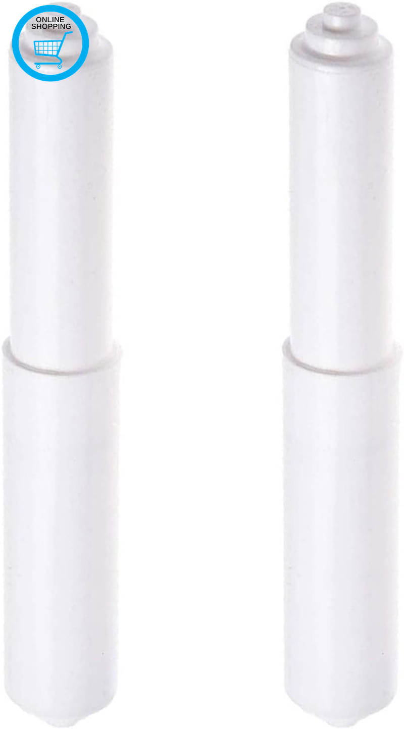 Toilet Paper Holder Rollers, 2Pcs White Toilet Roll Holder, Plastic Toilet Tissu