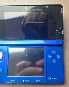 Nintendo 3DS Cobalt Blue Region Free Console 16GB Tested w/ Charger & Stylus