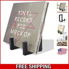 Stylish Metal Vinyl Record Holder - Perfect LP Album Storage for Collectors