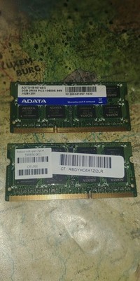 4GB Adata AD73I1B1674EG 2x2GB 2RX8 PC3-10600S-999 Sodimm