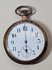 ELGIN Pocket Watch Open face Hand-winding Vintage