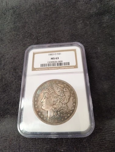 1883-O Morgan Silver Dollar NGC MS63 Beautiful Toning