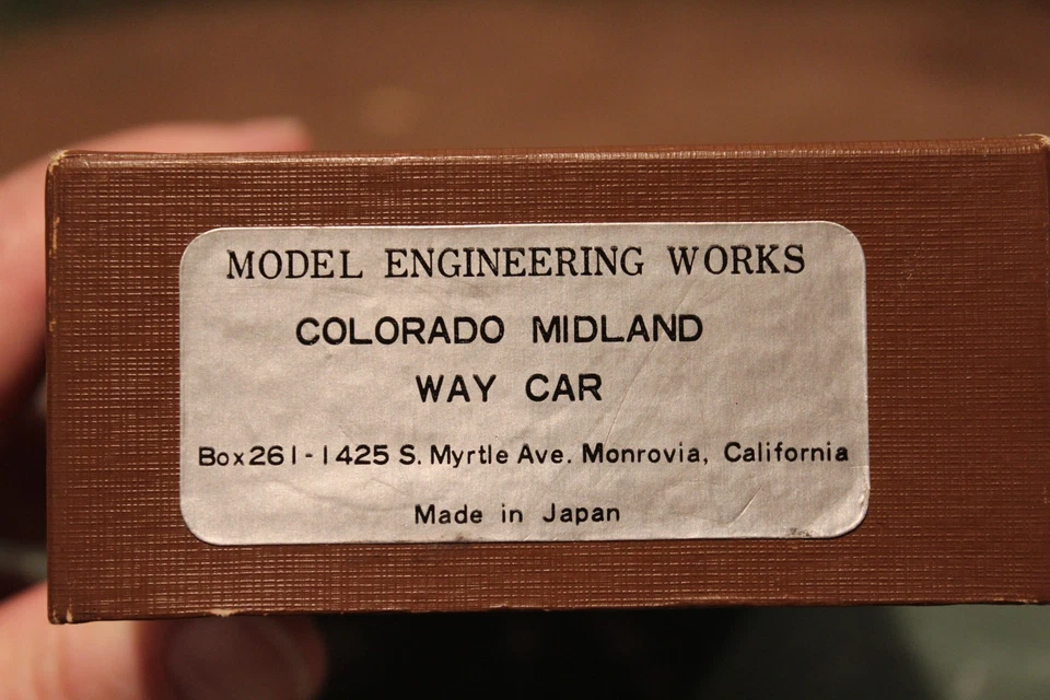 Colorado Midland Way Car MEW Brass Caboose in HO Scale - Image 2 of 4
