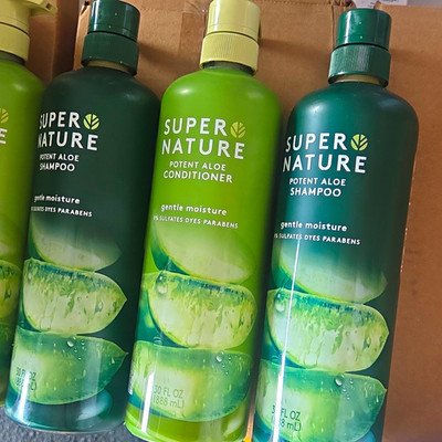 Super Nature Potent Aloe Shampoo Sulfate-Free Paraben-Free 30 fl oz Jumbo