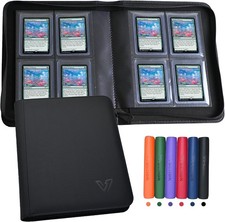 Toploader Binder 4 Pocket,Holds 128 Loaders, Loader Binder 4 Pocket for 3" x