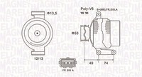 Magneti Marelli Generator 063731635010 FüR Ford