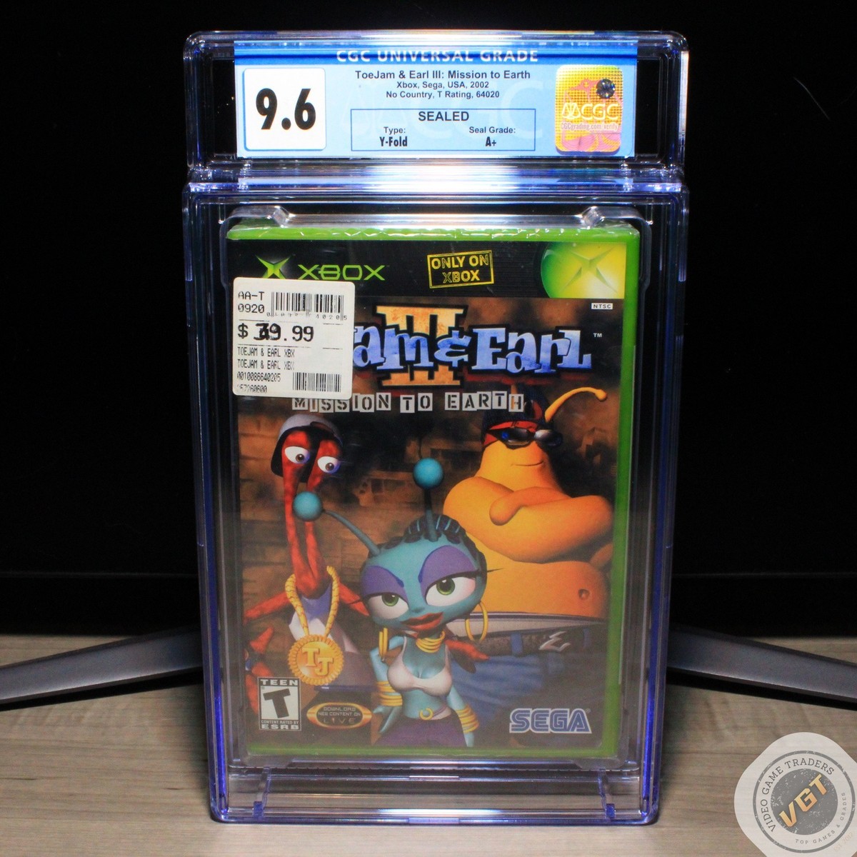 CGC 9.6 A+ - ToeJam & Earl III 3: Mission to Earth Original Xbox