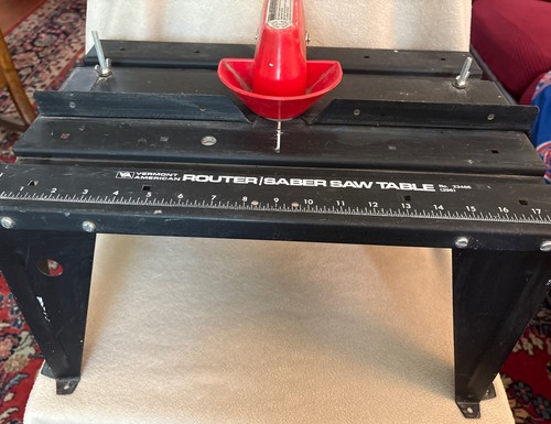 Vintage VERMONT AMERICAN ROUTER/SABER SAW METAL TABLE #23466 | eBay