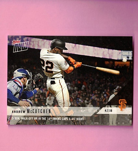 2018 Topps Now 52 Andrew McCutchen