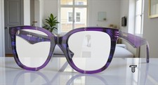 BURBERRY BE2415 4113 Check Violet Demo Lens 53 mm Women's Eyeglasses