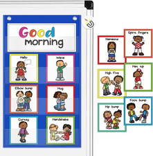 Morning Meeting Greetings Classroom Chart, Preschool Kindergarten Elementary Tea