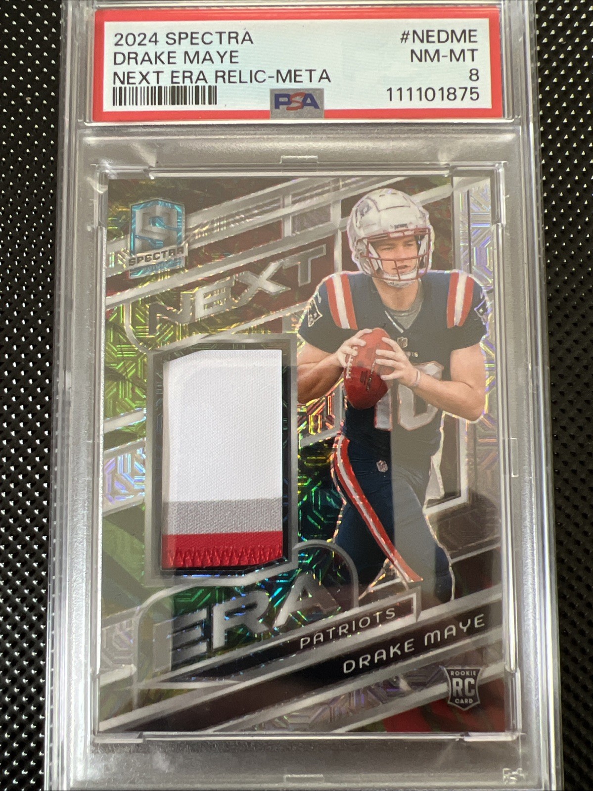 Drake Maye Panini Spectra Next ERA Relics #NEDME Meta