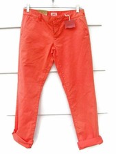 Pantalones de mezclilla para mujer Mossimo Supply Co naranja ajustados cintura inferior cadera recta talla 5 004