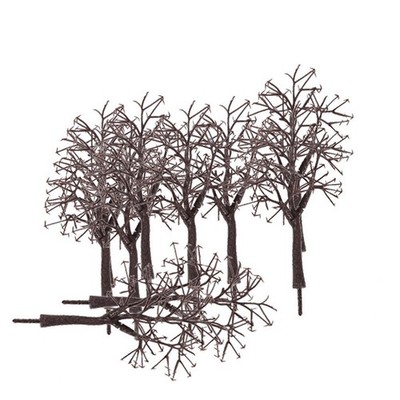 Modellspielzeug Modell verwelkter Baum 10 Teile Gebäudemodell Modellbaum Kunststoff