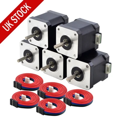STEPPERONLINE Nema 17 Stepper Motor 55Ncm 48mm 2A 4-lead w/1m Cable 3D Printer