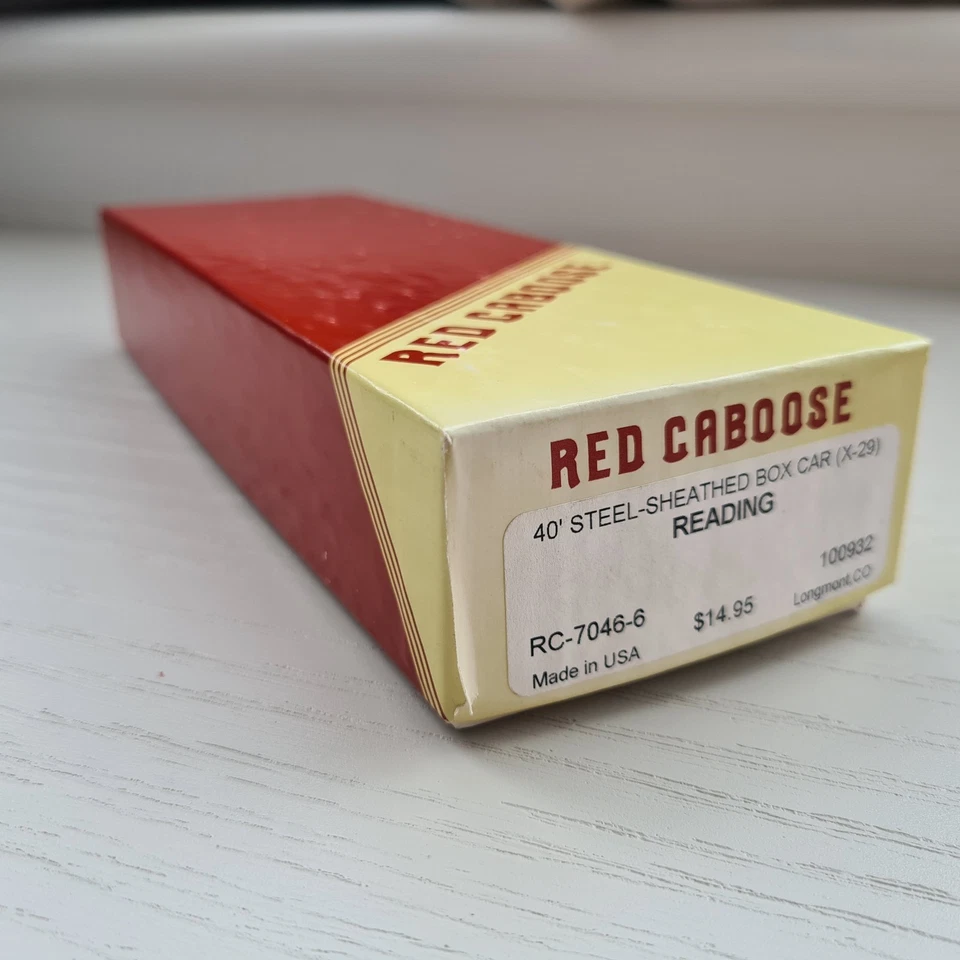 Red Caboose HO Gauge Kit 40' Box Car (X-29) Reading - RC-7046-6/100932 - Image 3 of 4
