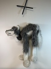 Sunny  Co Toys Large Wolf Marionette String Plush Puppet 2005 broke strin dirty