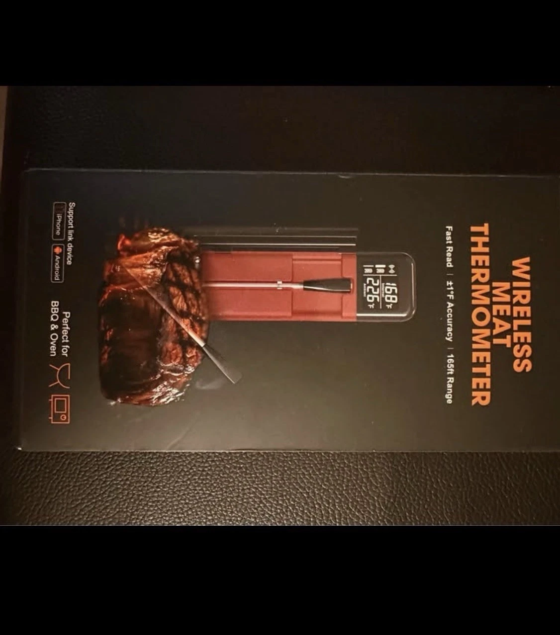Wireless Meat Thermometer Digital Bluetooth BBQ Grill Oven Food Probe Fast Read
