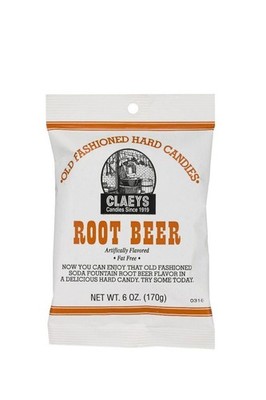 Claey's ROOT BEER Old Fashioned Hard Candy (18) 6oz BAGS - SHIPS FREE
