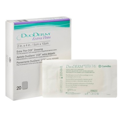 DuoDerm  Extra Thin Hydrocolloid Dressing, 2 x 4 Inch