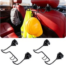 2 PCS Triple Hook Hard Hat Holder for Truck Seat Heavy Duty Metal Hard Hat