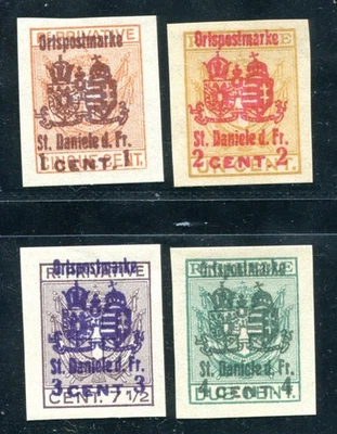 ÖSTERREICH FELDPOST ITALIEN ZUSTELLMARKEN 1918 ST DANIELE I-IV TADELLOS(05316 - Bild 1 von 2